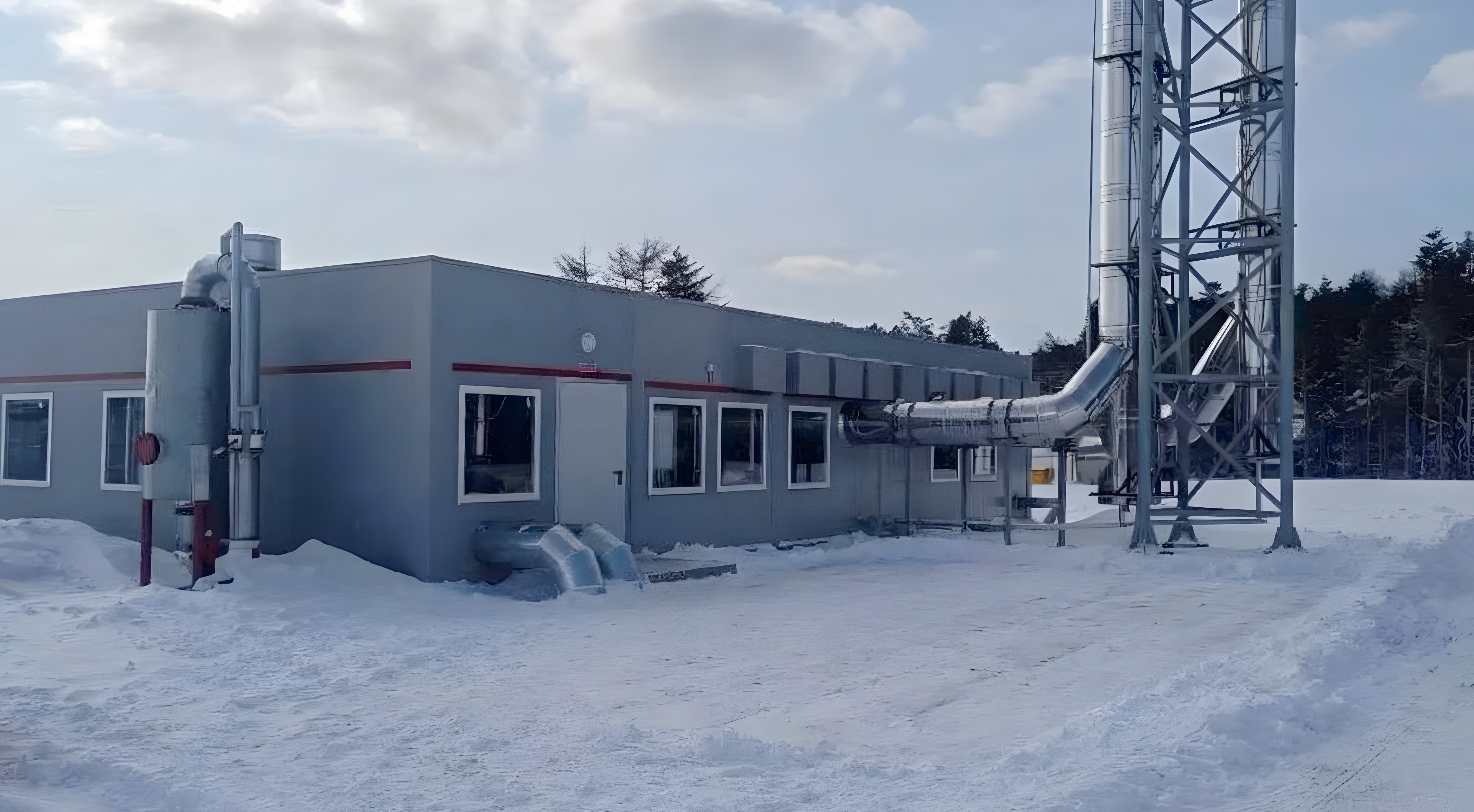 В селе Озерское идет запуск новой блочно-модульной газовой котельной.